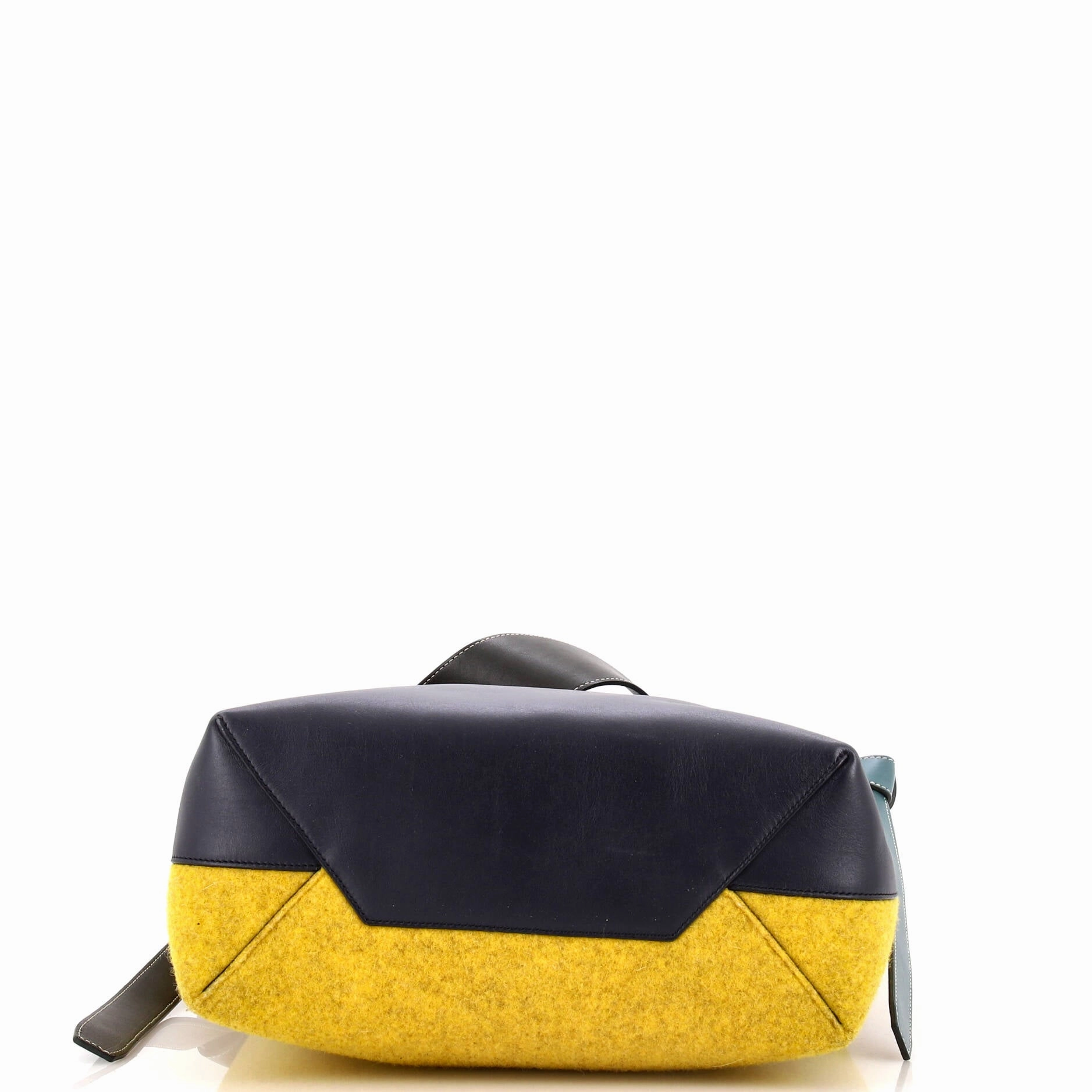 Twisted Cabas Tote Leather and Felt Small