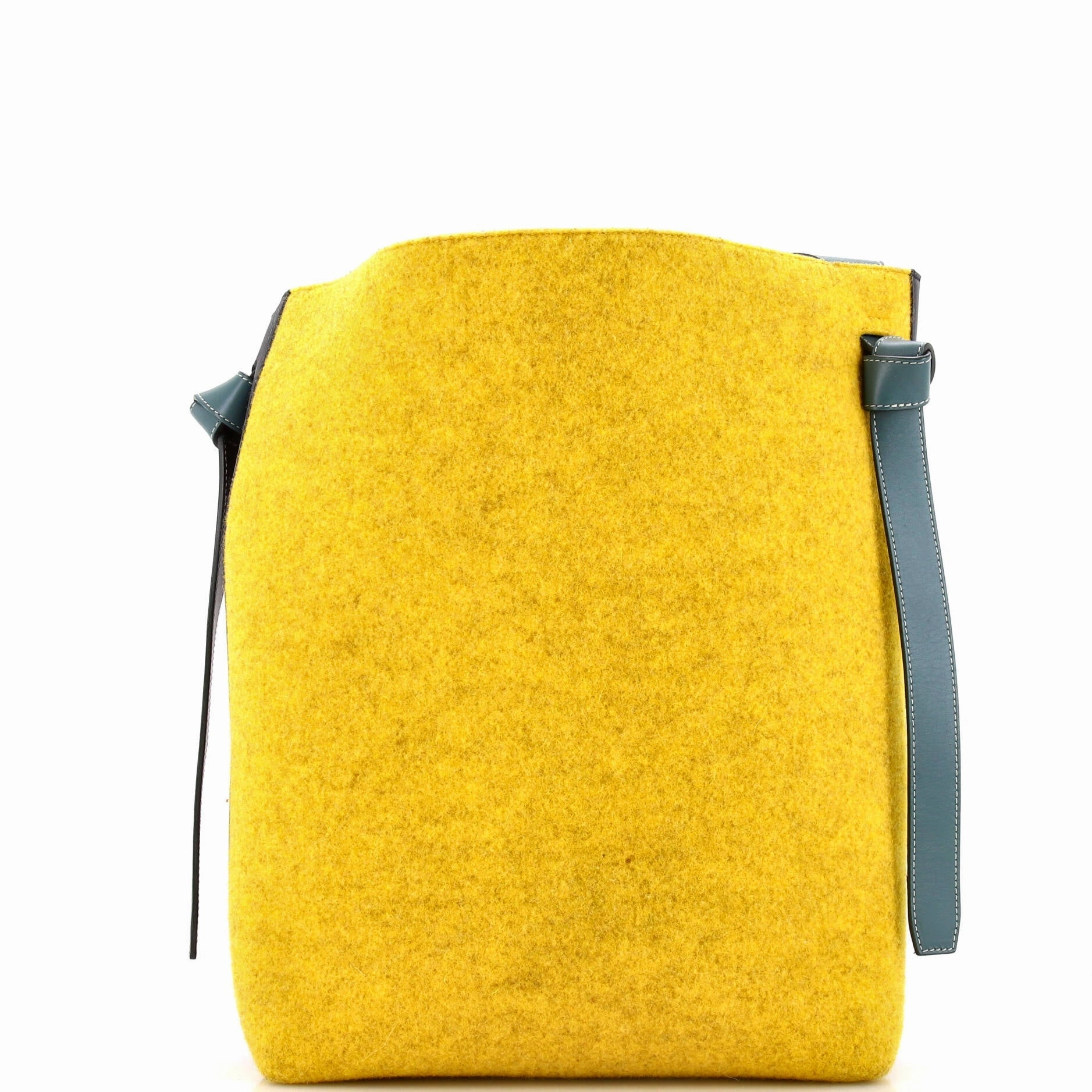 Twisted Cabas Tote Leather and Felt Small