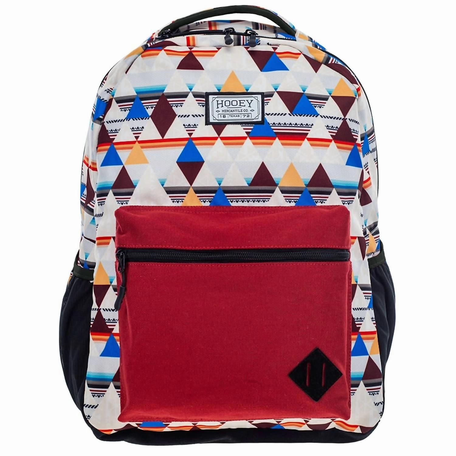 Unisex Recess Backpack In Cream/ Burgundy Aztec
