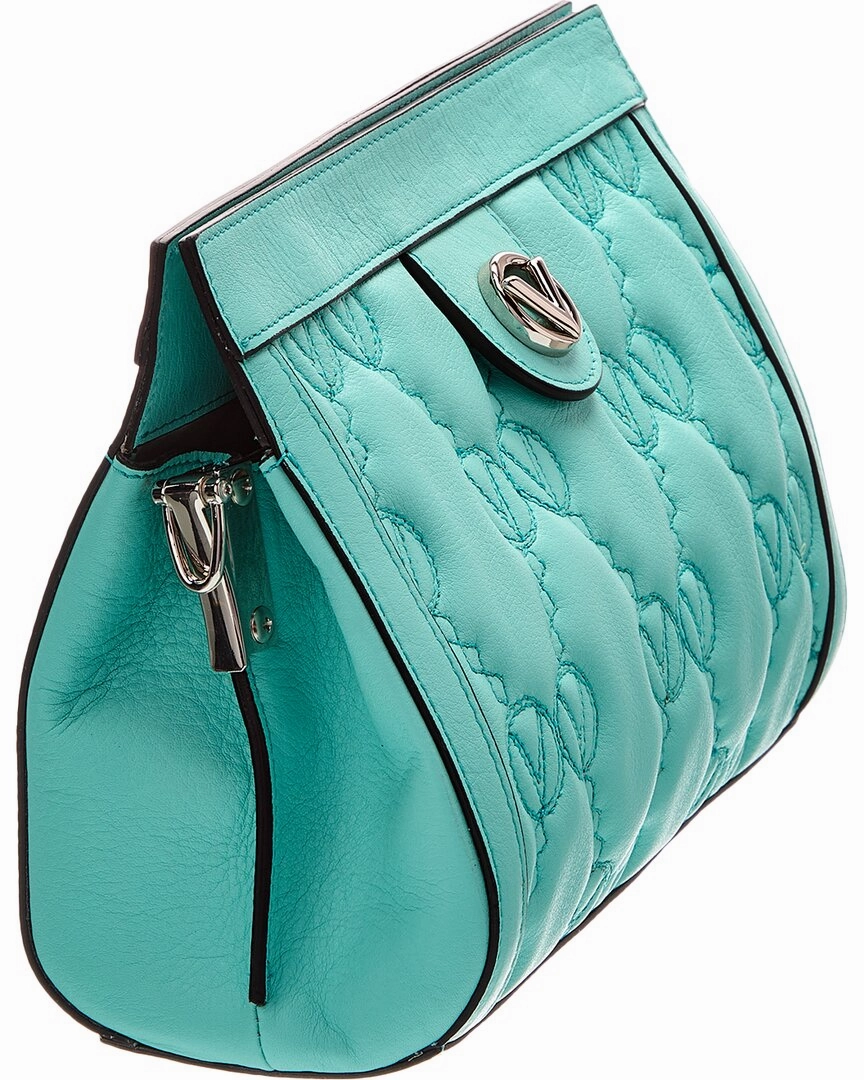 Valentino by Mario Valentino Amber Monogram Matelasse Leather Crossbody