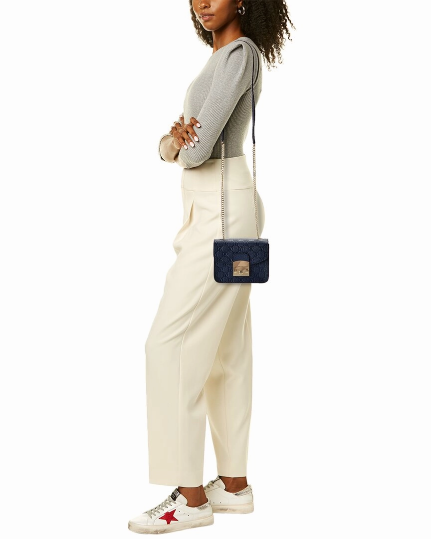 Valentino by Mario Valentino Bijou Dollaro Monogram Leather Crossbody