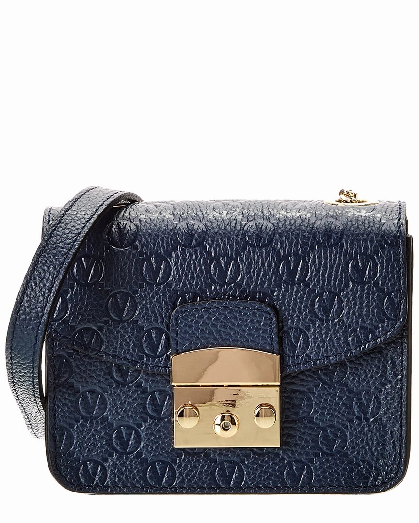 Valentino by Mario Valentino Bijou Dollaro Monogram Leather Crossbody