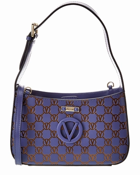 Valentino by Mario Valentino Kai Monogram Leather Crossbody