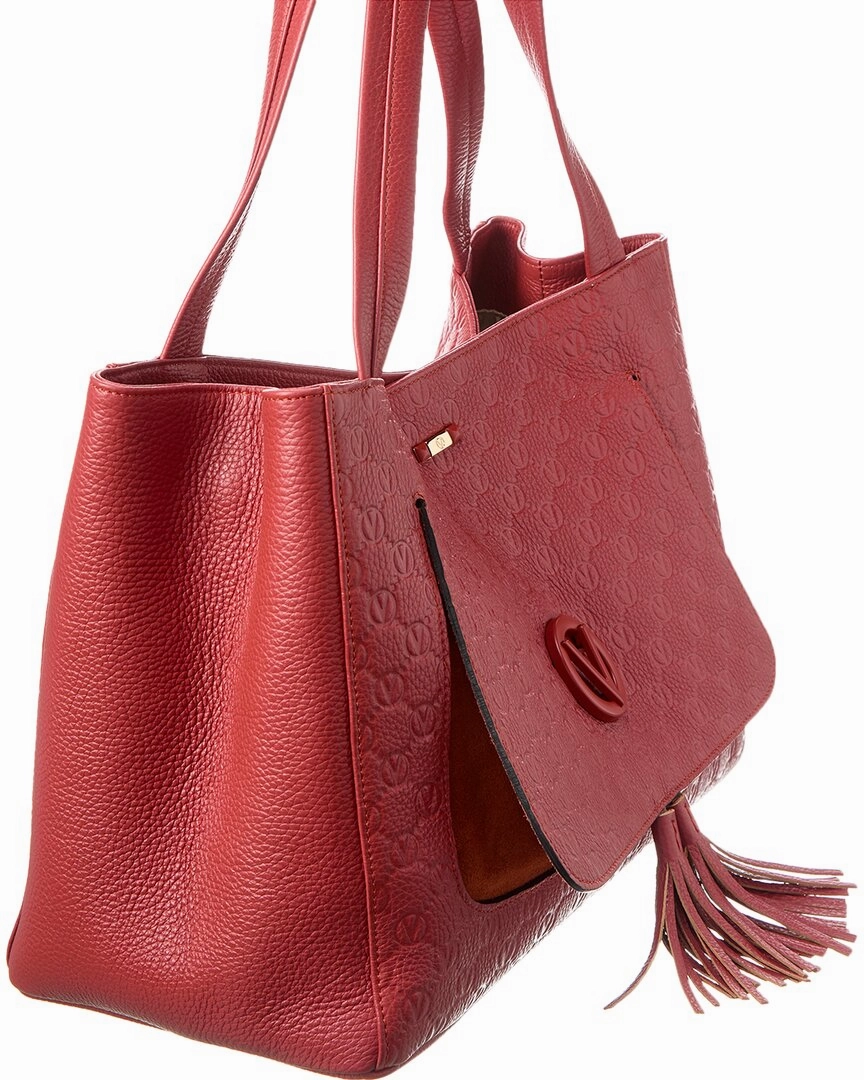 Valentino by Mario Valentino Ollie Dollaro Monogram Leather Tote