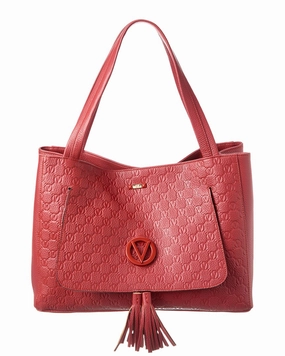 Valentino by Mario Valentino Ollie Dollaro Monogram Leather Tote
