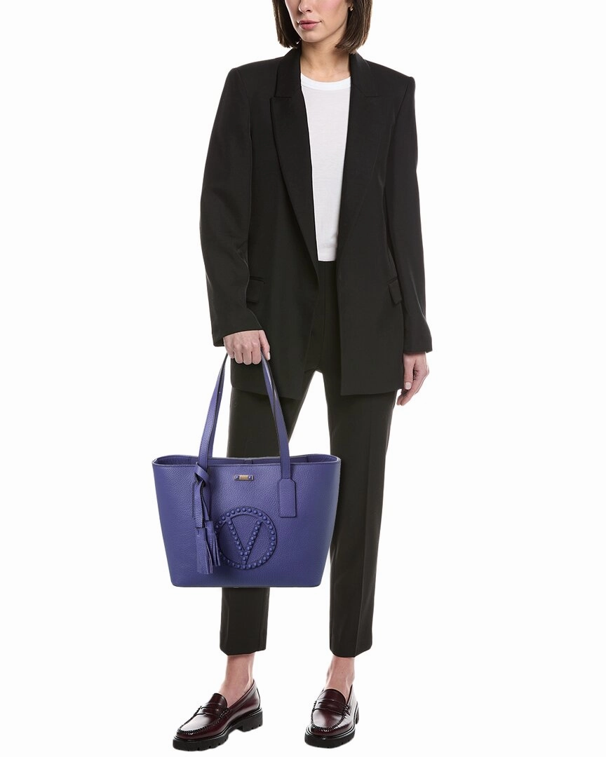 Valentino by Mario Valentino Prince Rock Leather Tote