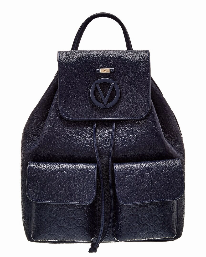 Valentino by Mario Valentino Simeon Dollaro Monogram Leather Backpack