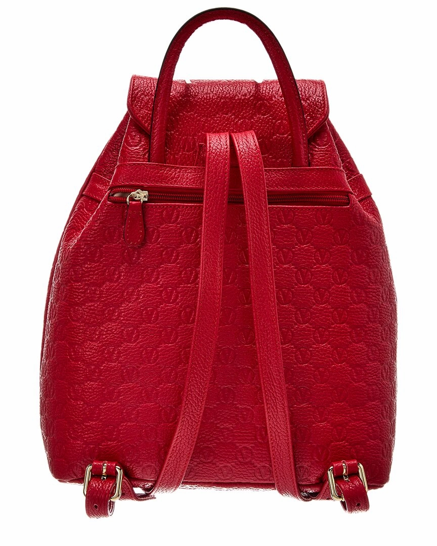 Valentino by Mario Valentino Simeon Dollaro Monogram Leather Backpack