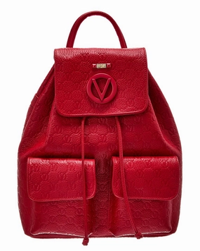 Valentino by Mario Valentino Simeon Dollaro Monogram Leather Backpack