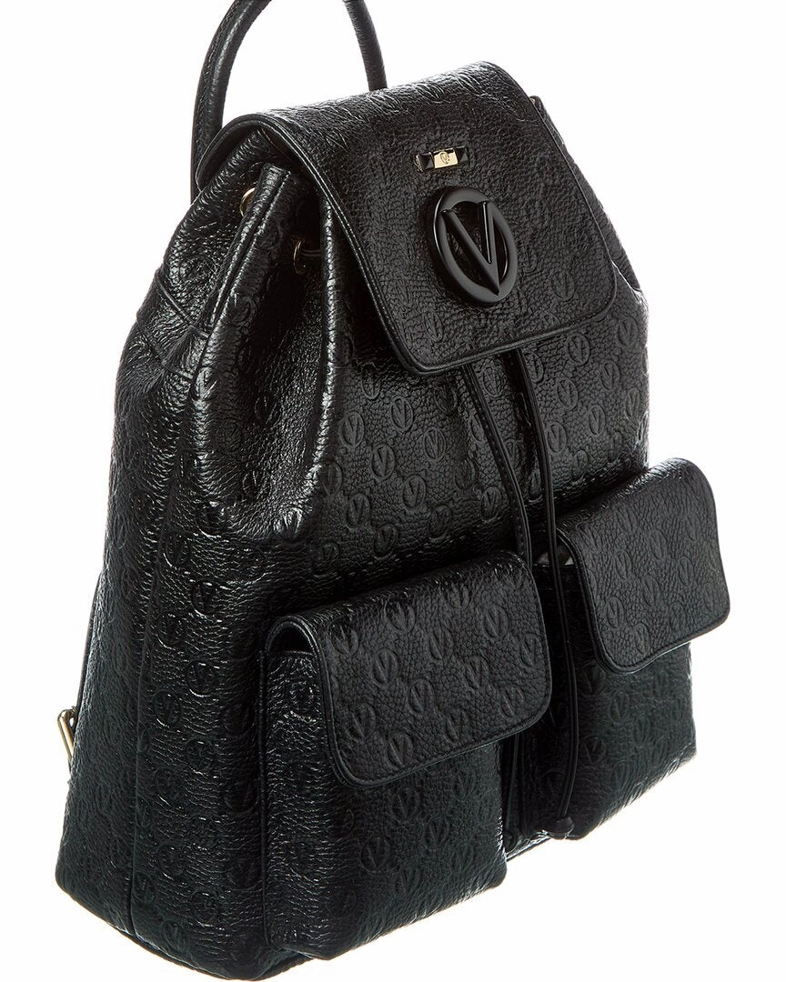 Valentino by Mario Valentino Simeon Dollaro Monogram Leather Backpack