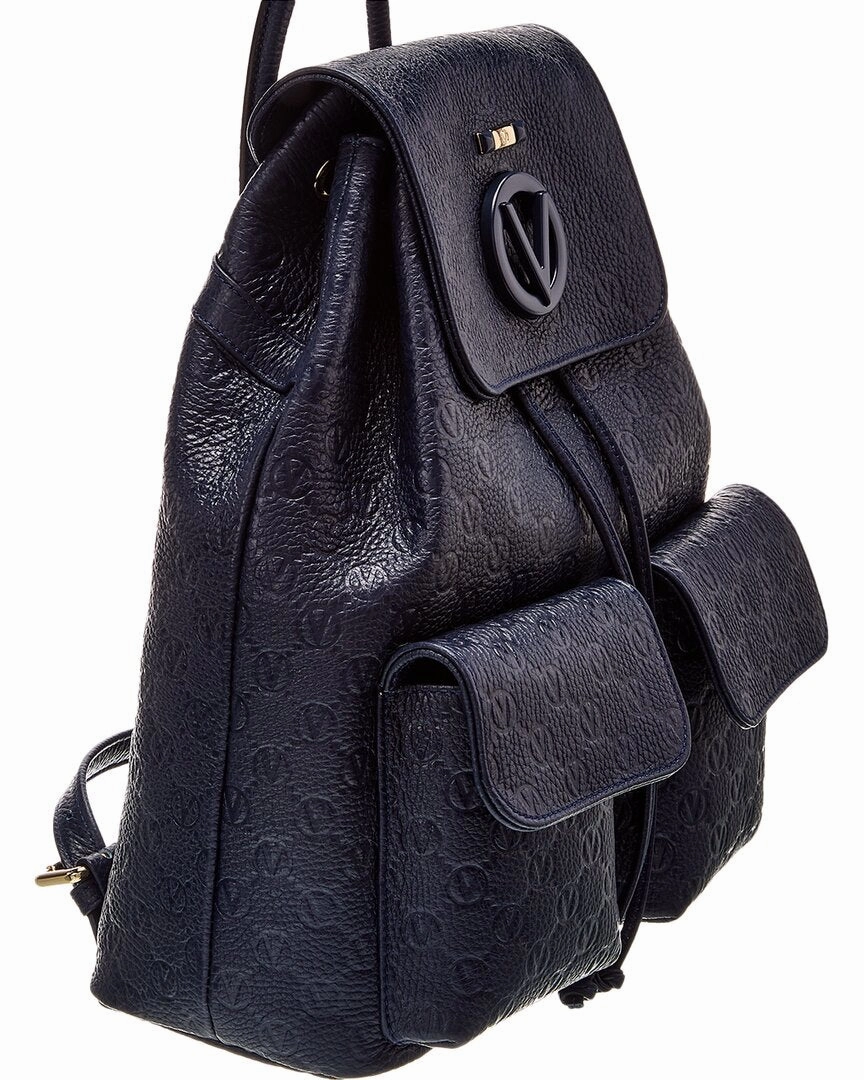 Valentino by Mario Valentino Simeon Dollaro Monogram Leather Backpack