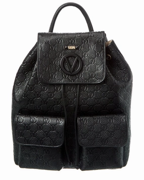 Valentino by Mario Valentino Simeon Dollaro Monogram Leather Backpack
