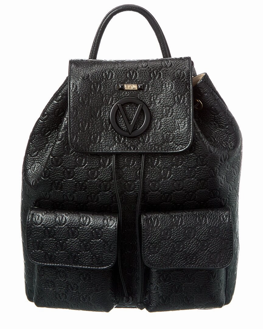 Valentino by Mario Valentino Simeon Dollaro Monogram Leather Backpack