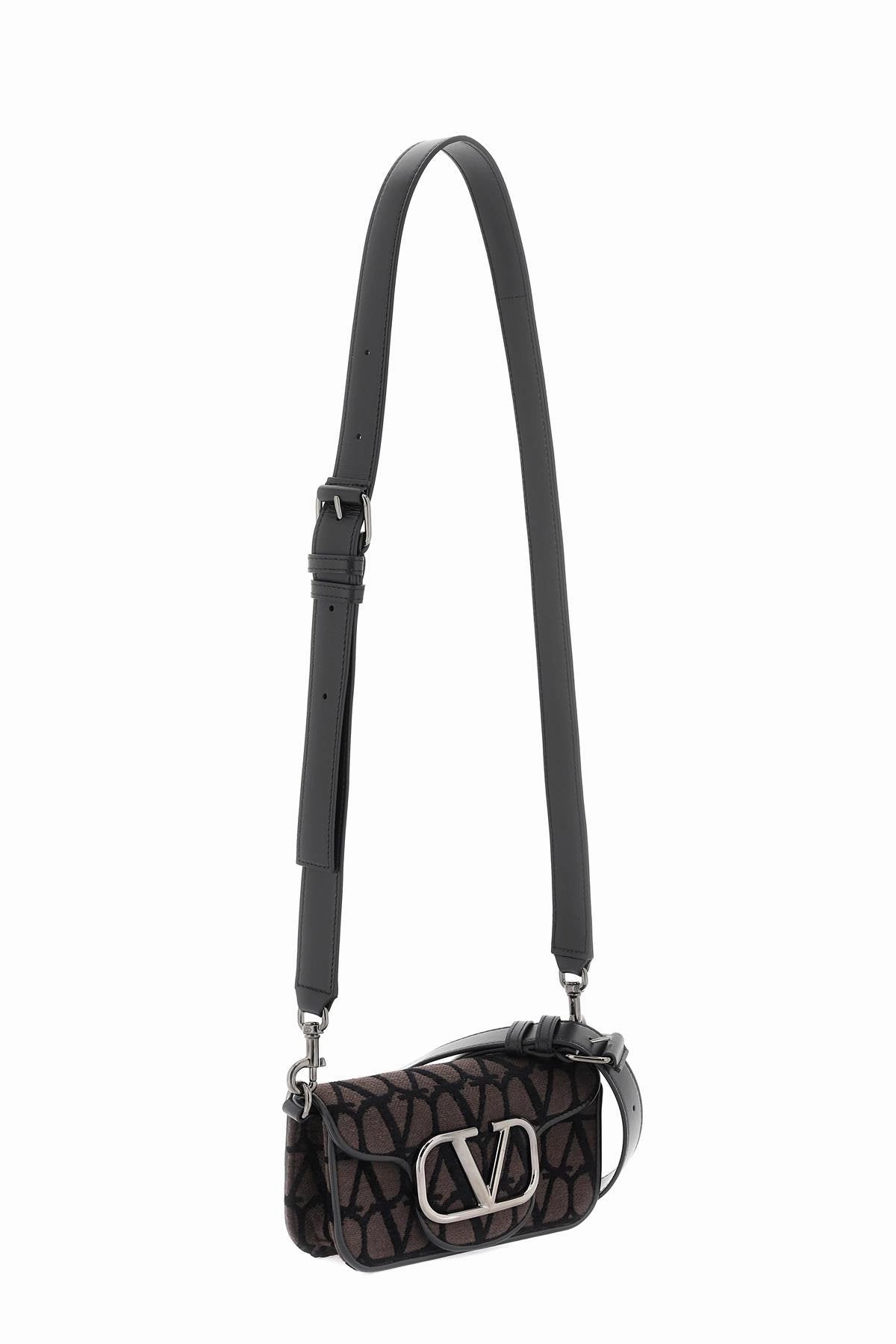 Valentino garavani small 'loc' shoulder bag in toile iconographe