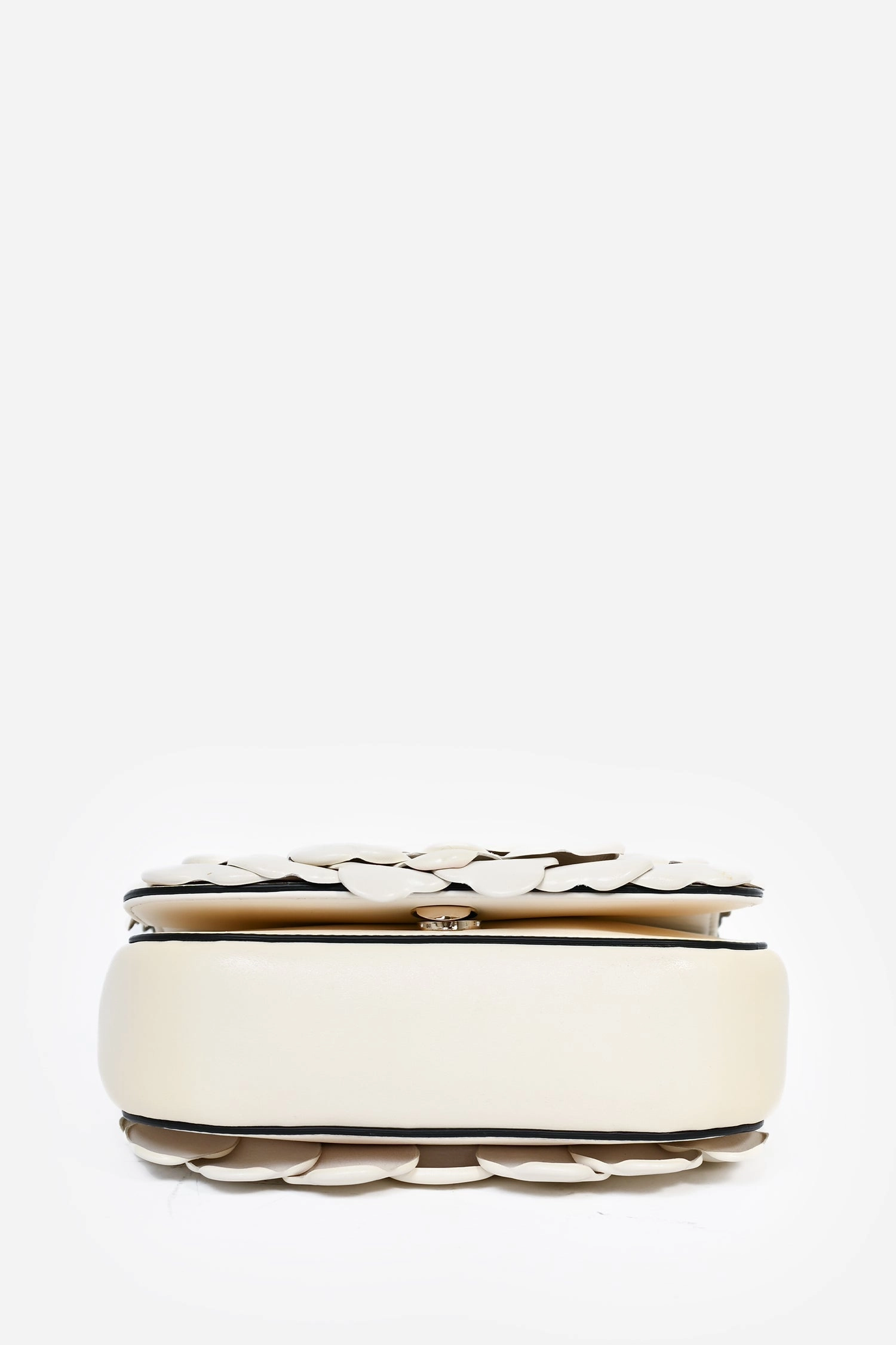 Valentino White Leather Atelier Rose 03 Crossbody Bag