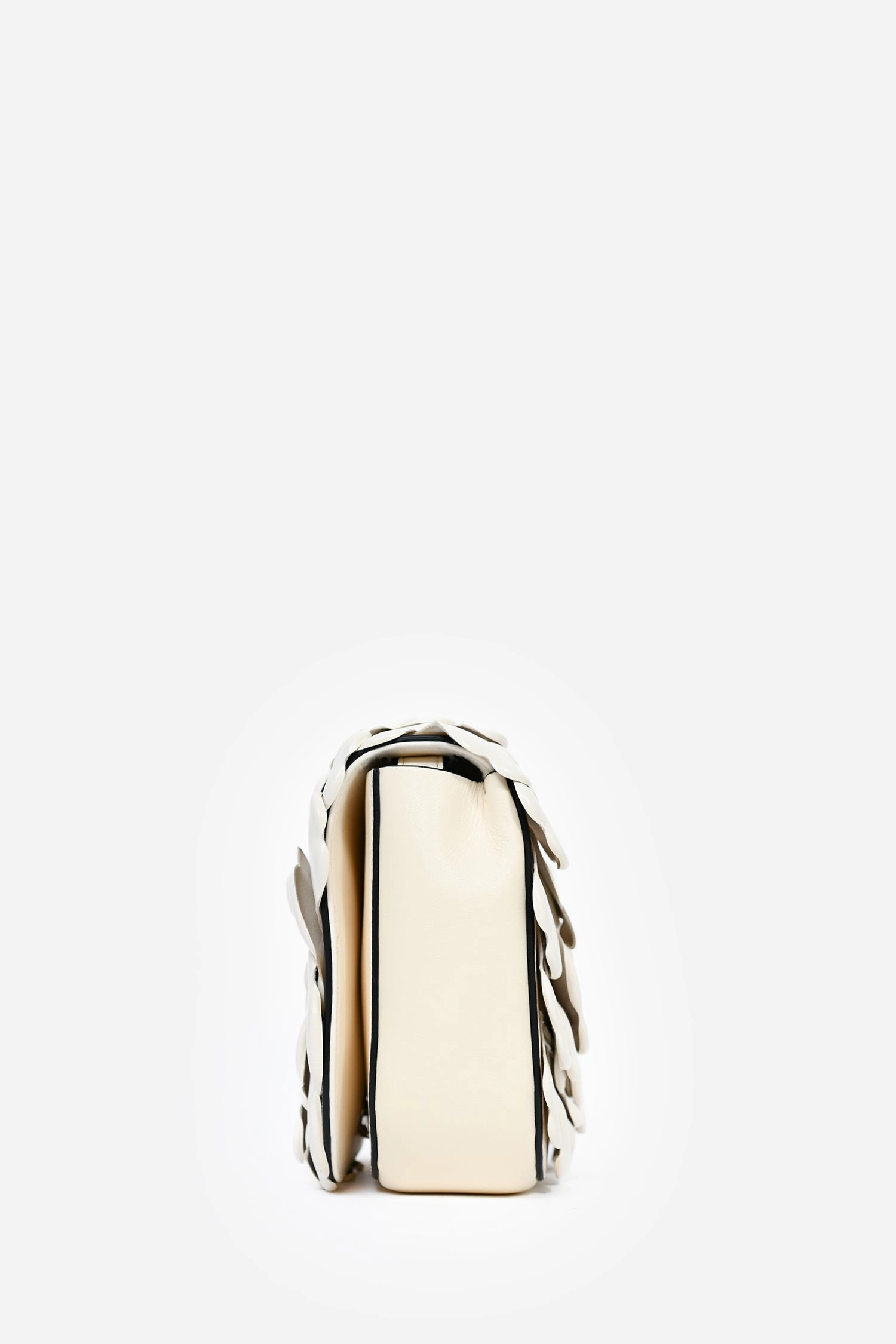 Valentino White Leather Atelier Rose 03 Crossbody Bag