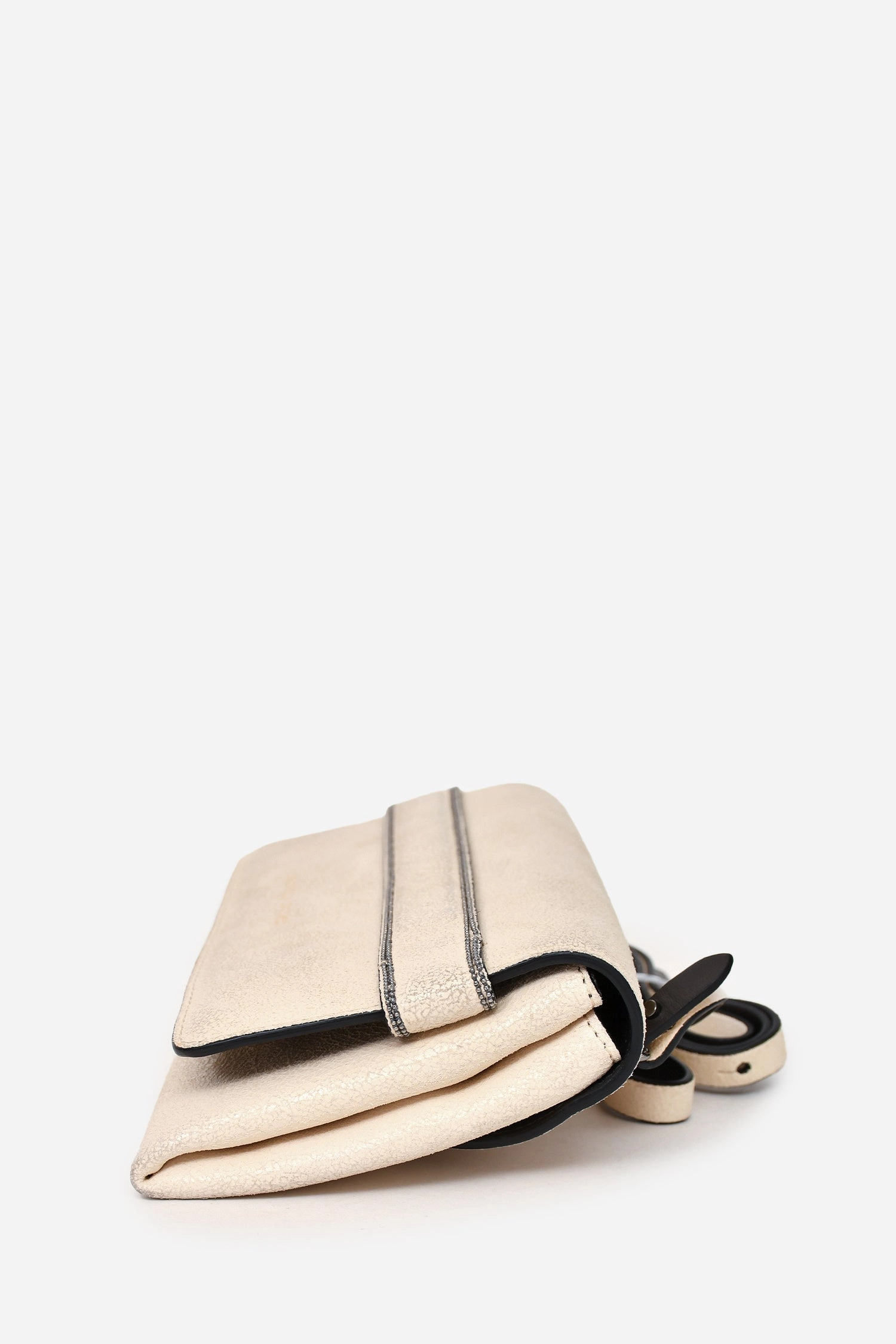 Valextra Cream Calfskin Leather Spritzer Small Crossbody