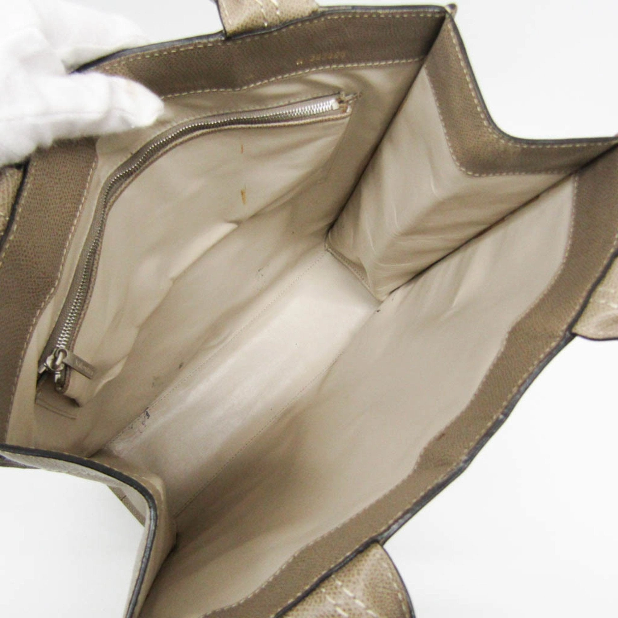 Valextra  Leather Tote Bag (Pre-Owned)