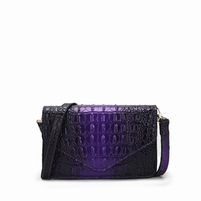Vanta False Croc-Embossed Saddle Bag