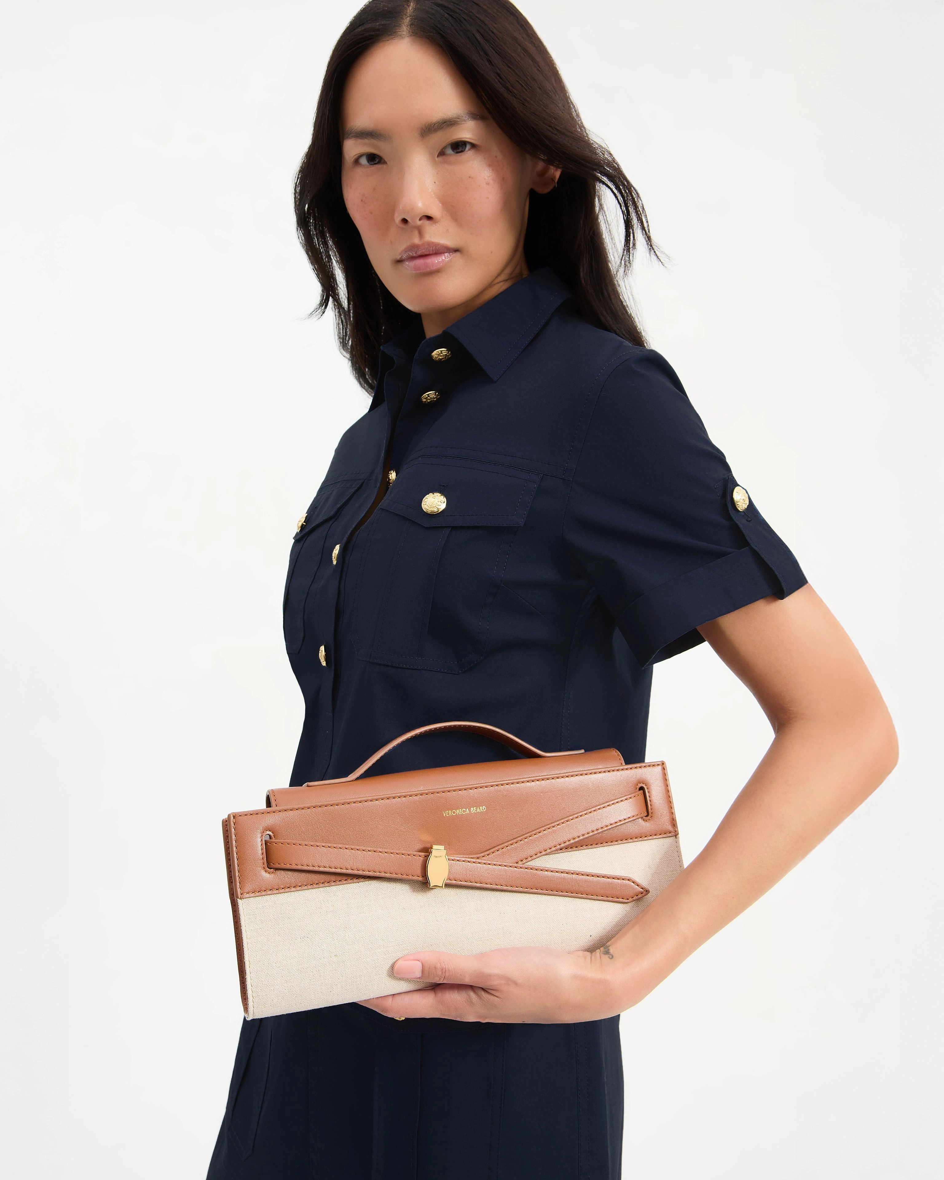 Veronica Beard Canvas Dash Clutch