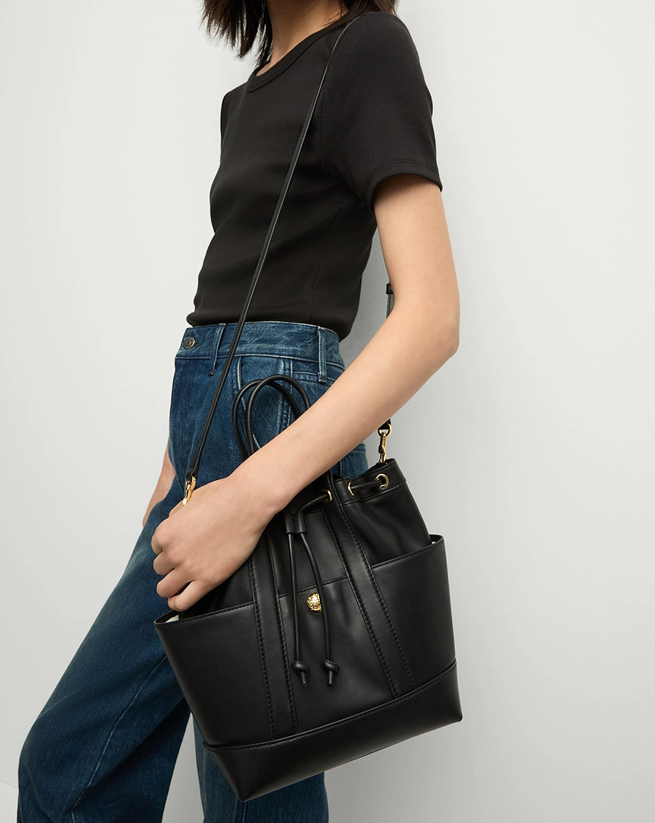 Veronica Beard Leather Goody Bag