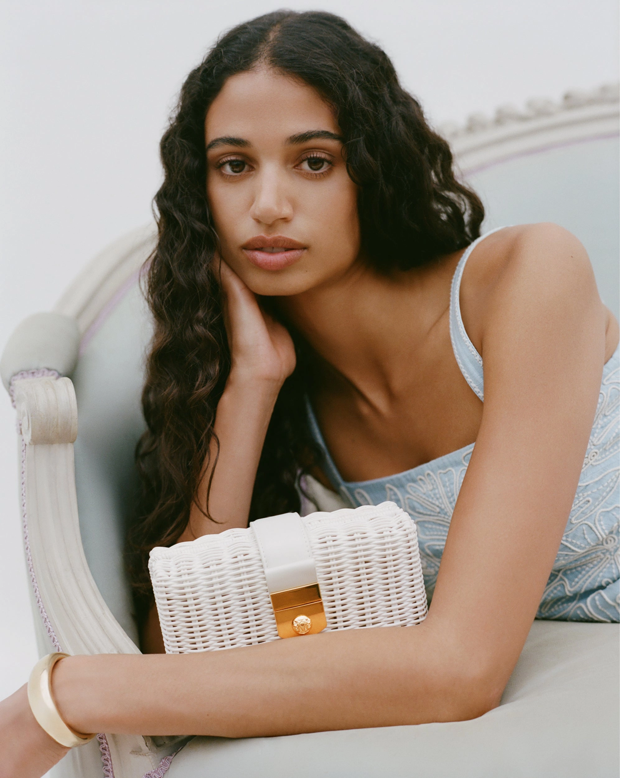 Veronica Beard Lock Box Clutch