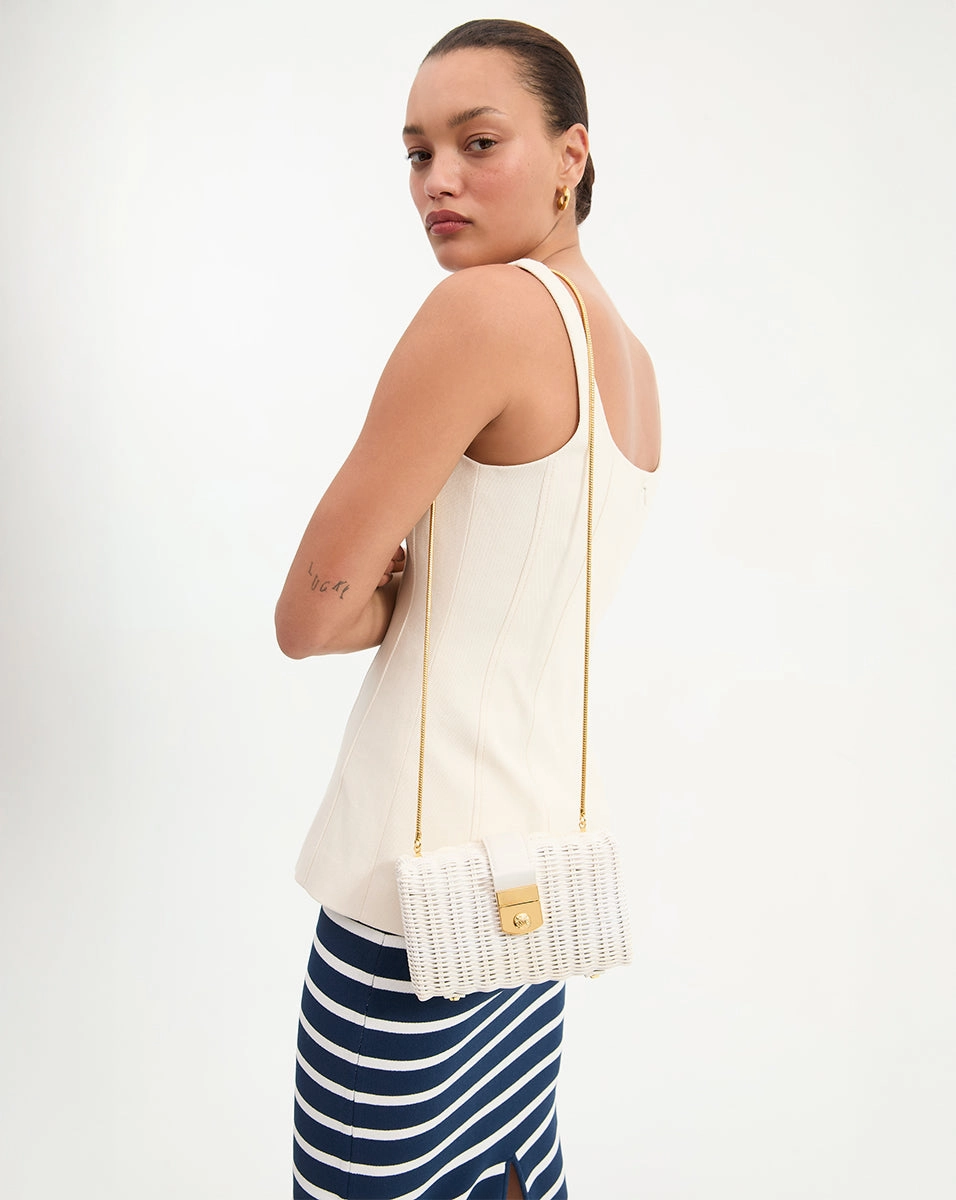 Veronica Beard Lock Box Clutch