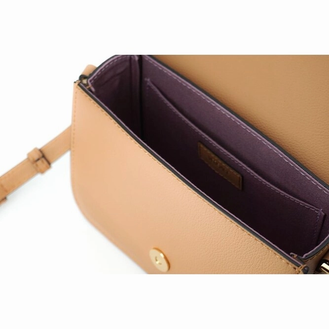 Versace Elegant Calf Leather Shoulder Bag in Women's Brown