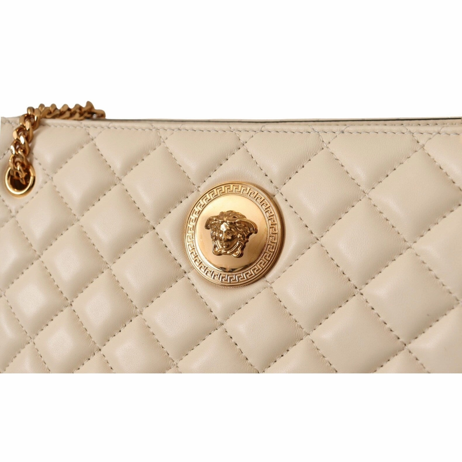 Versace Elegant Quilted Nappa Leather Women's Tote