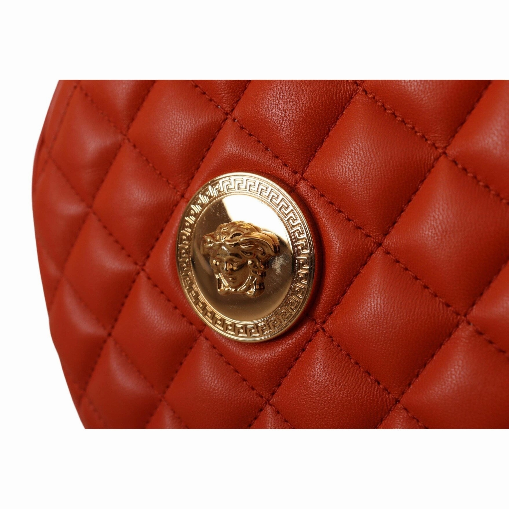 Versace Elegant Round Nappa Leather Crossbody Women's Bag