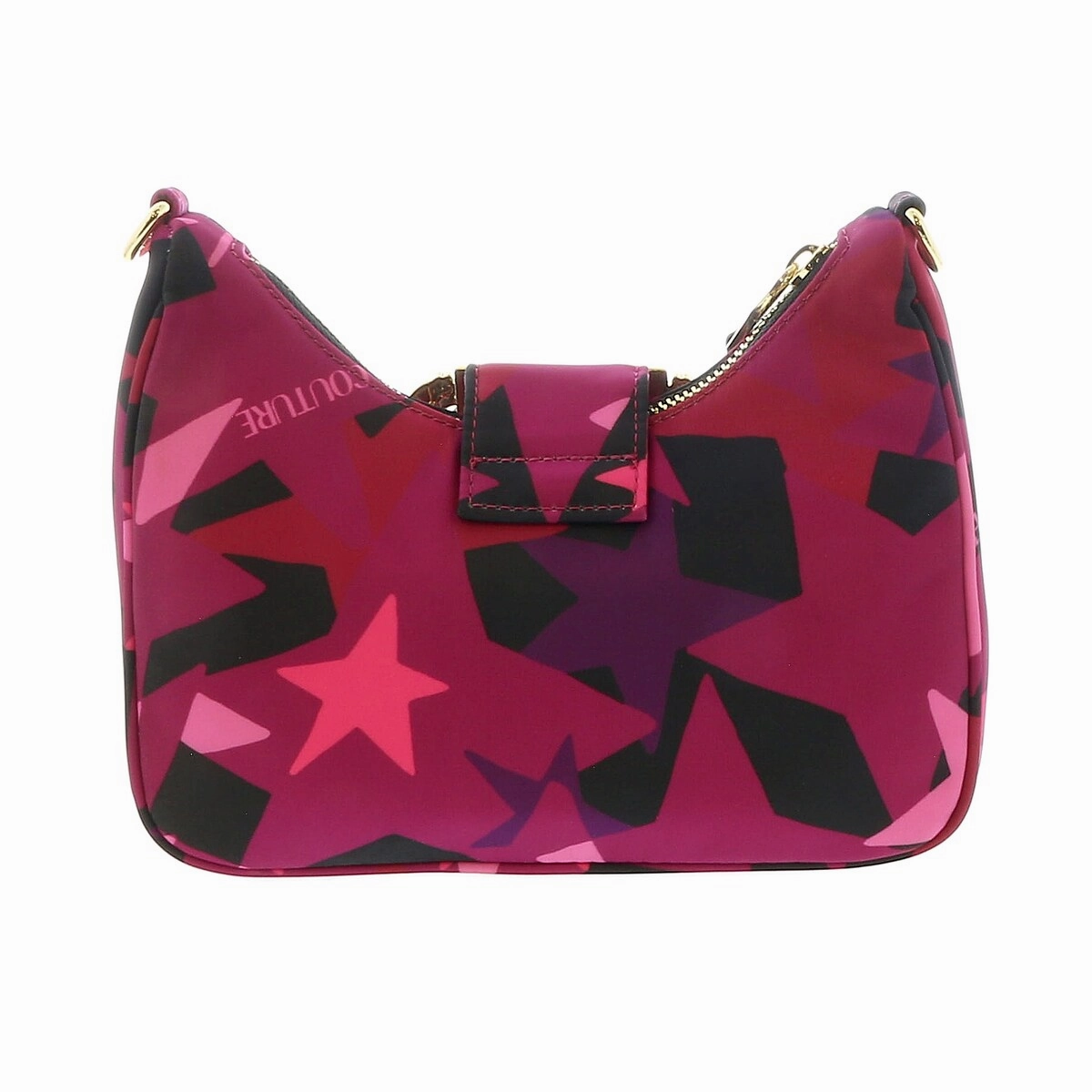 Versace Jeans Couture Crimson/Multi Patterned Hobo Shoulder Bag for womens