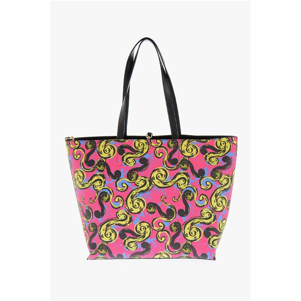 Versace JEANS COUTURE Reversible Faux Leather Tote Bag with Matched