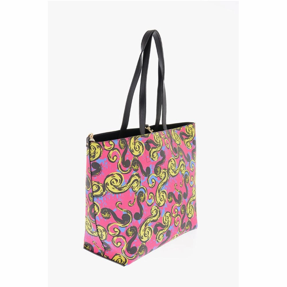 Versace JEANS COUTURE Reversible Faux Leather Tote Bag with Matched