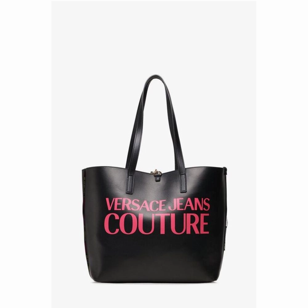 Versace JEANS COUTURE Reversible Faux Leather Tote Bag with Matched