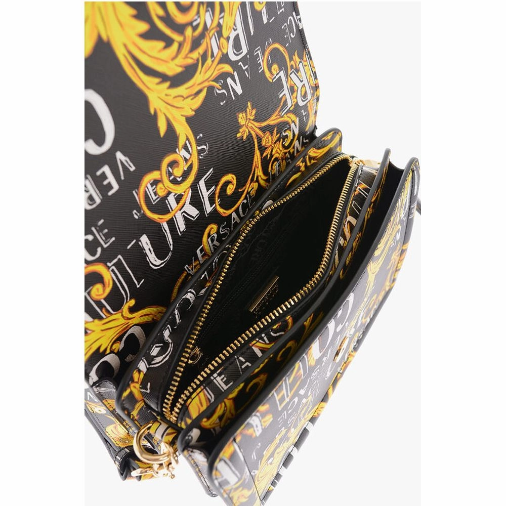 Versace JEANS COUTURE Saffiano Faux Leather Baroque Motif RANGE F wi