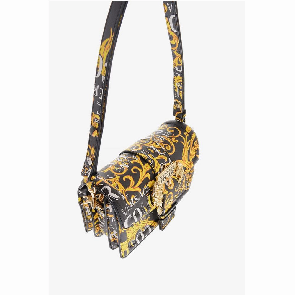 Versace JEANS COUTURE Saffiano Faux Leather Baroque Motif RANGE F wi