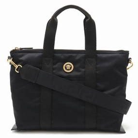 Versace Nylon Shoulder Bag Tote Bag (Pre-Owned)