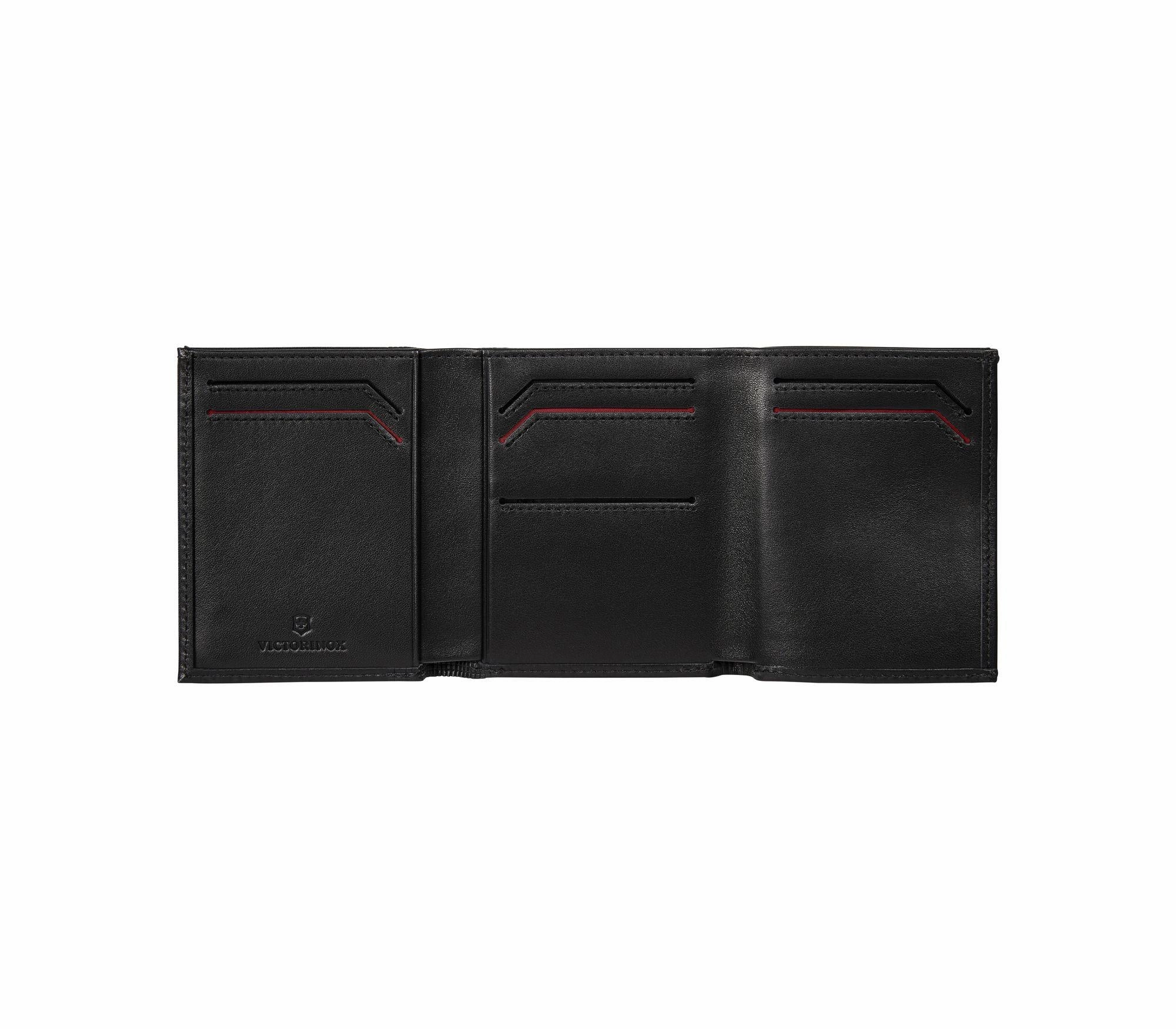 Victorinox Altius Alox Leather Tri-Fold Wallet with RFID Protection