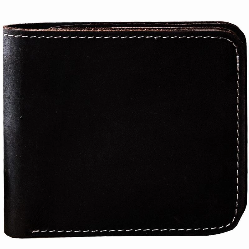 Vintage Leather Mens Small Wallet Bifold billfold Wallet for Men