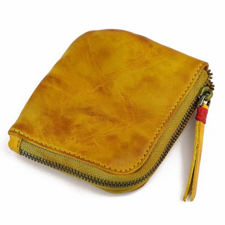 Vintage Leather Wallet Mens Zip Around Small Leather Zip Wallet Mens Wallets That Zip