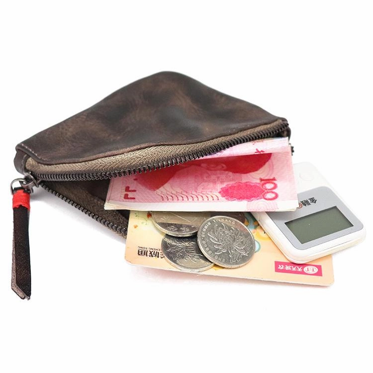 Vintage Leather Wallet Mens Zip Around Small Leather Zip Wallet Mens Wallets That Zip
