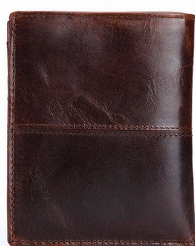 Vintage Mens Wallet billfold Slim Bifold Wallet Genuine Leather Card Wallet for Men