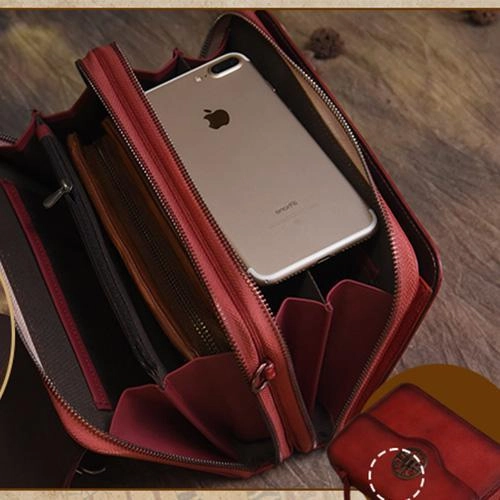 Vintage Womens Brown Leather Satchel Crossbody Bag Small Vintage Style Shoulder Bags for Ladies