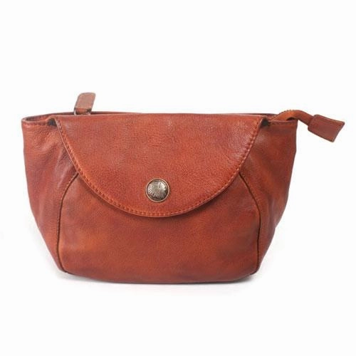 Vintage Womens leather Small Brown Crossbody Bag Brown Side Bag Shoulder Bag for Ladies