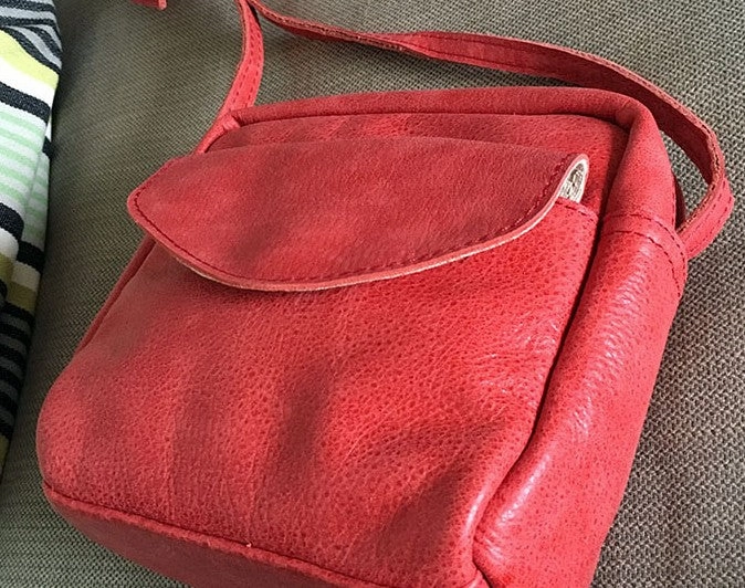 Vintage WOMENs LEATHER Small Shoulder Bag Crossbody Purse FOR WOMEN