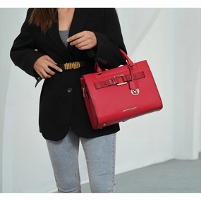 Virginia Vegan Leather Women Tote Bag With Wallet