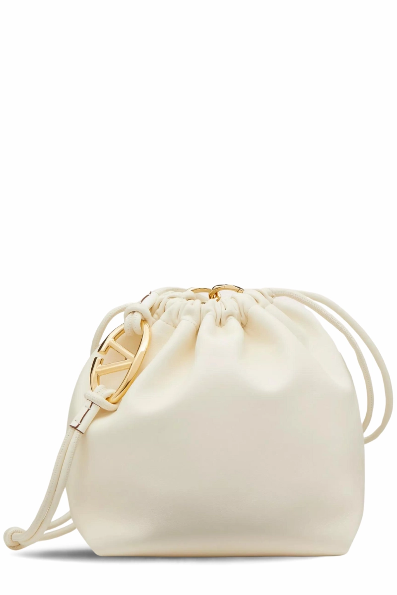VLogo Pouf Leather Pouch