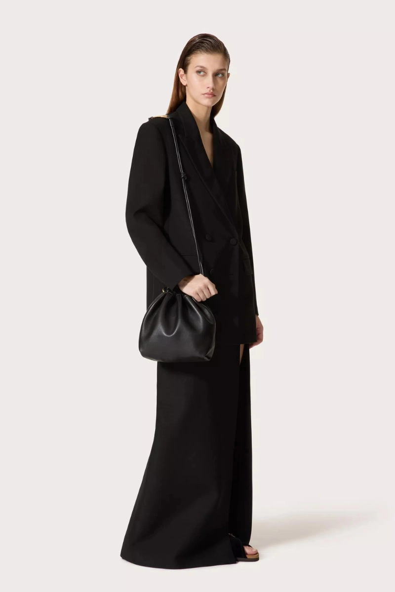 VLogo Pouf Leather Pouch
