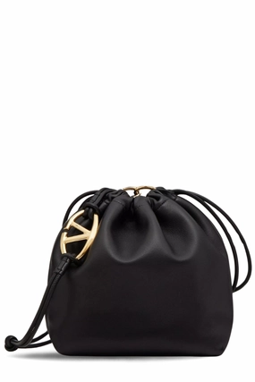 VLogo Pouf Leather Pouch