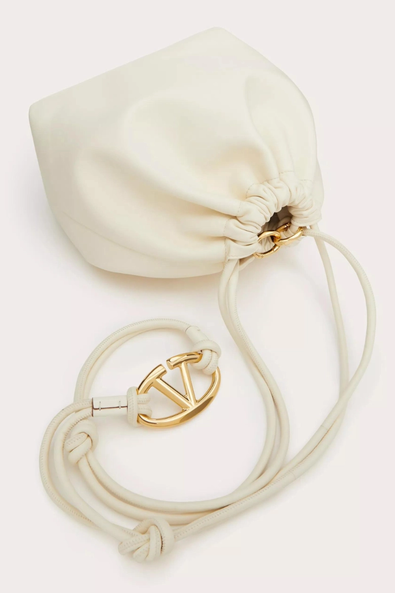 VLogo Pouf Leather Pouch
